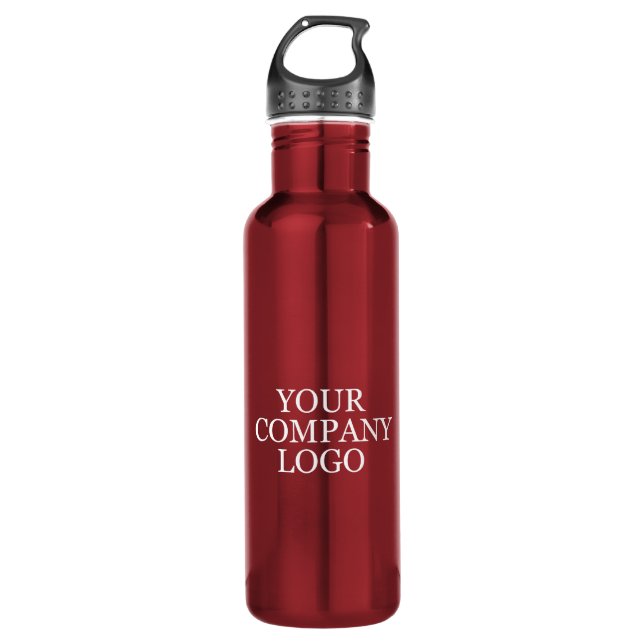 Your Logo or Photo Red 710 Ml Water Bottle (Front)