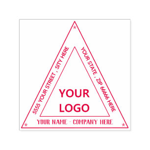 Your Logo or Photo Return Address Stamp Example