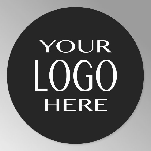 Your Logo or Photo | Simple Image Replacement Classic Round Sticker (Creator Uploaded)