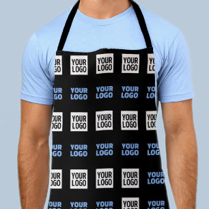 Your Logo or Uploaded Image   Geometric Pattern  Apron