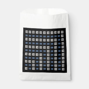 Your Logo or Uploaded Image   Geometric Pattern  Favour Bag