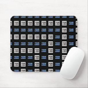 Your Logo or Uploaded Image Geometric Pattern Mouse Pad