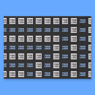 Your Logo or Uploaded Image   Geometric Pattern  Tissue Paper