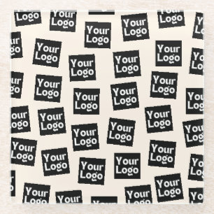 Your Logo/other Uploaded Image Random Placement Glass Coaster