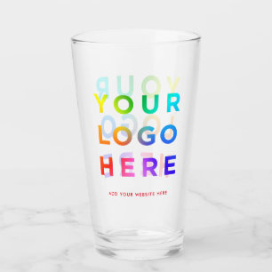 Your Logo Personalised Beer glasses 16oz Any colou