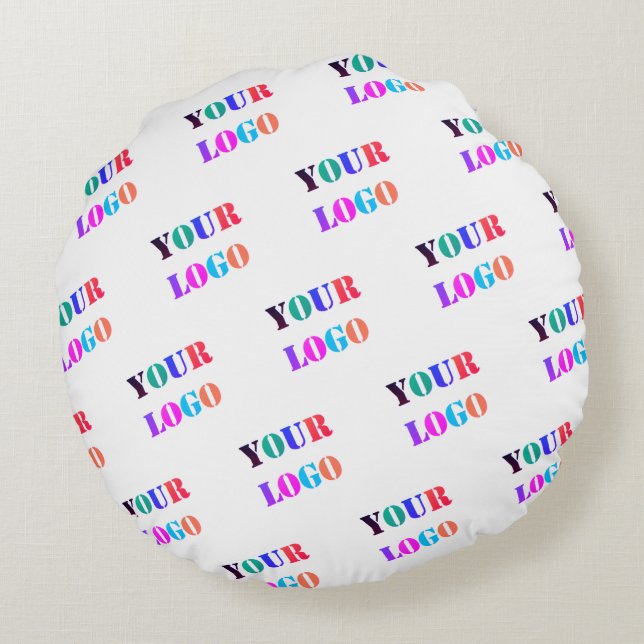 Your Logo Photo Business Promotional Personalised  Round Cushion (Back)