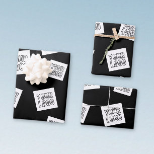 Your Logo, Photo or other Image Random Placement Wrapping Paper Sheet