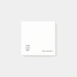 Your Logo Photo Template And Customisable Text Post-it Notes