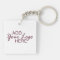 your logo / pic 1 custom acrylic keychain