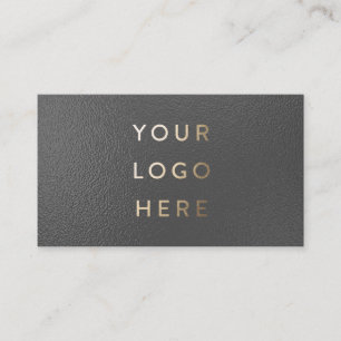 Your Logo Premium Thick Faux Metallic Corporate Business Card