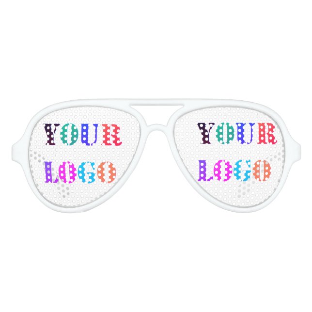 Your Logo Promotional Business Personalised Modern Aviator Sunglasses (Front)