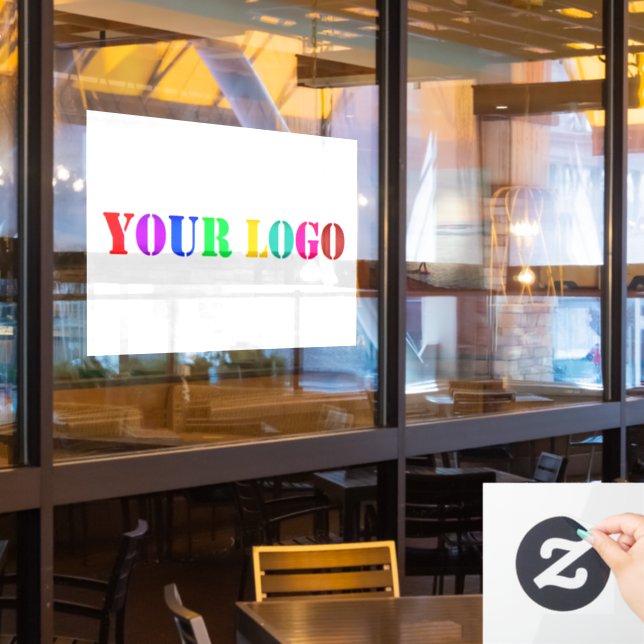 Your Logo Promotional Business Window Cling (Restaurant Window)