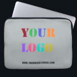 Your Logo Promotional Company Laptop Sleeve<br><div class="desc">Custom Logo Photo and Text Promotional Business Personalised Laptop Sleeve - Add Your Logo / Image and Text / Information - Resize and move elements with customisation tool. Choose / add your favourite background and text colours / size / font ! 
Good Luck - Be Happy :)</div>