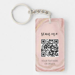 Your Logo QR Code Business Professional Marketing Key Ring