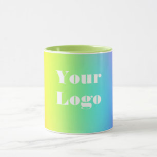 Your Logo Rainbow  White  Mug