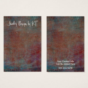 Your Logo Red Blue Grunge Earring Holder Display