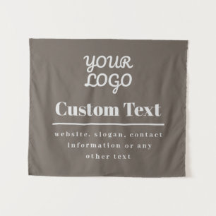 Your Logo Retro-Modern Modern Beige & Light Grey Tapestry