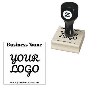 Your Logo Retro-Modern Rubber Stamp