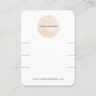 Your Logo Scrunchie Hair Tie Display  Business Card