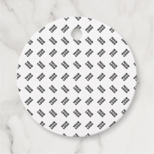 Your Logo   Simple Alternating Repeating Pattern Favour Tags