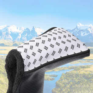Your Logo   Simple Alternating Repeating Pattern Golf Head Cover