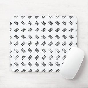 Your Logo   Simple Alternating Repeating Pattern Mouse Pad
