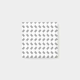 Your Logo   Simple Alternating Repeating Pattern Post-it Notes