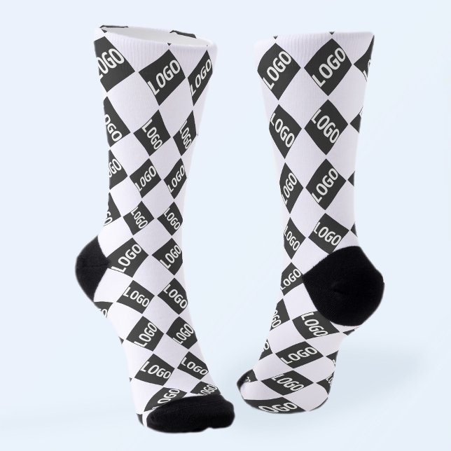 Your Logo | Simple Alternating Repeating Pattern Socks (Creator Uploaded)