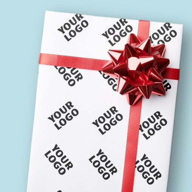 Your Logo | Simple Alternating Repeating Pattern Wrapping Paper (Creator Uploaded)
