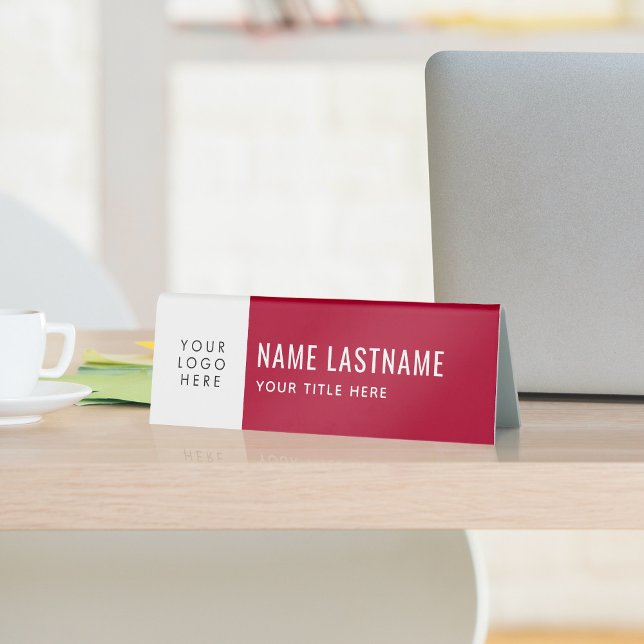 Your Logo Simple Clean Burgundy White Name Title (Creator Uploaded)