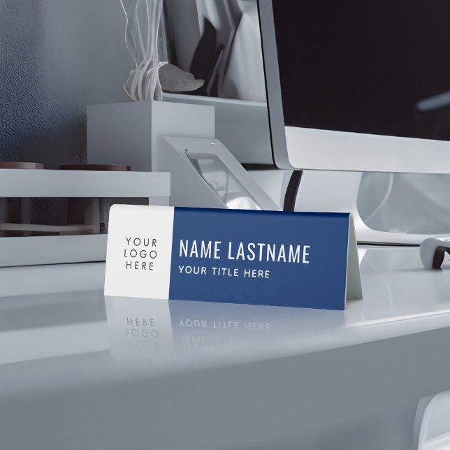 Your Logo Simple Clean Navy Blue White Name Title (Creator Uploaded)