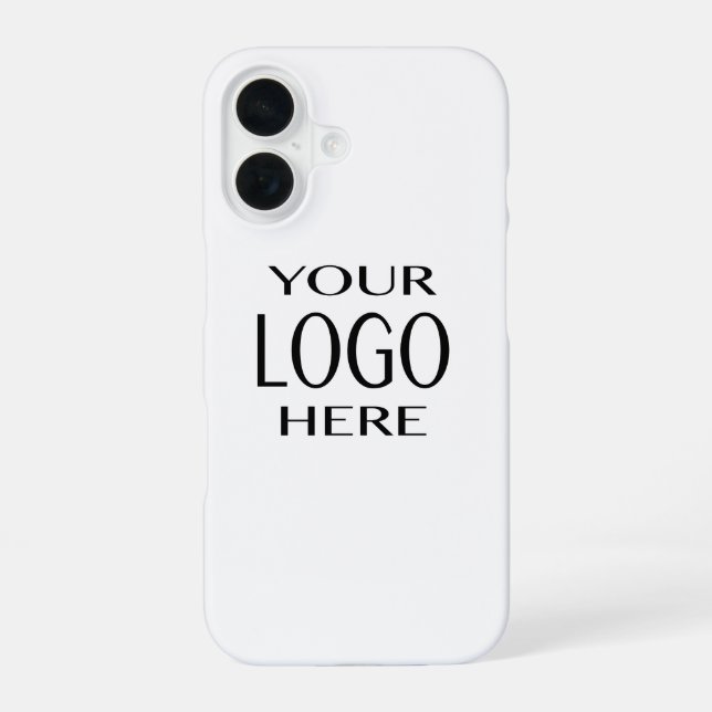 Your Logo | Simple Logo Replacement iPhone 16 Case (Back)