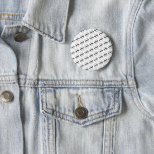 Your Logo Simple Repeating Diagonal Pattern 6 Cm Round Badge