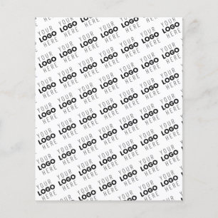 Your Logo Simple Repeating Diagonal Pattern Flyer