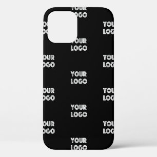 Your Logo Simple Repeating Logo   Black iPhone 12 Pro Case