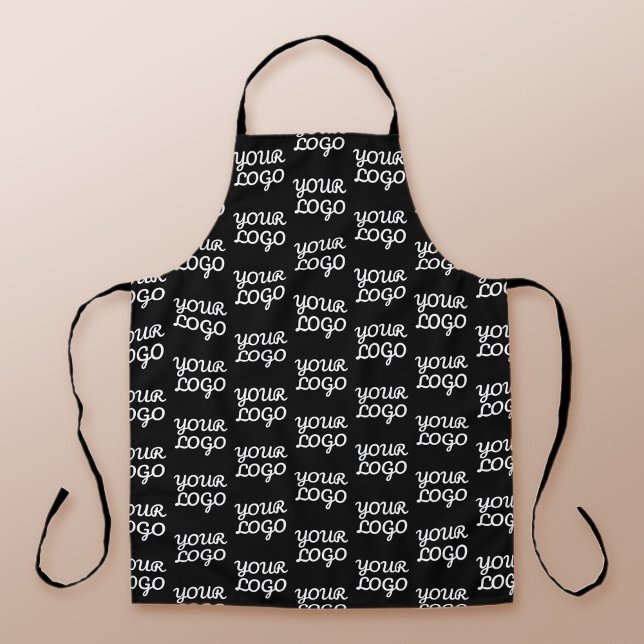 Your Logo | Simple Repeating Logo Pattern  Apron (Creator Uploaded)