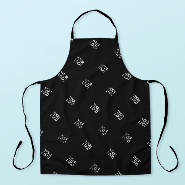 Your Logo Simple Repeating Logo Pattern | Black Apron (Creator Uploaded)