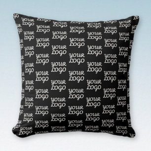 Your Logo   Simple Repeating Logo Pattern  Cushion