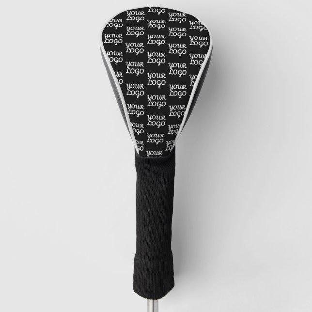 Your Logo | Simple Repeating Logo Pattern  Golf Head Cover (Front)
