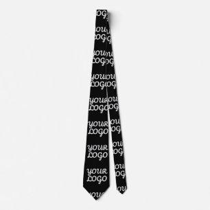 Your Logo Simple Repeating Logo Pattern Tie