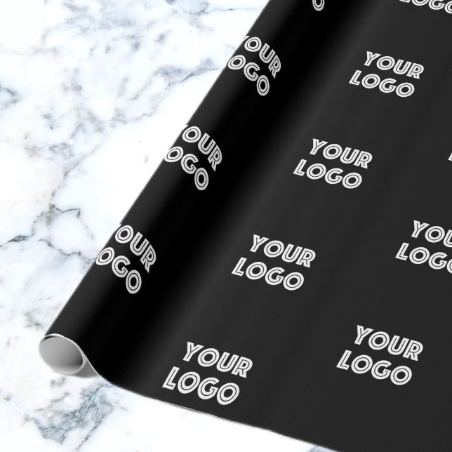 Your Logo | Simple Repeating Logo Replacement Wrapping Paper (Creator Uploaded)