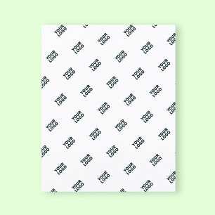 Your Logo Simple Repeating Logo White