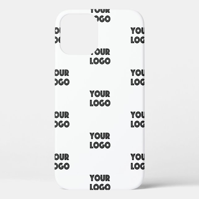 Your Logo Simple Repeating Logo | White Case-Mate iPhone Case (Back)