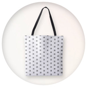 Your Logo Simple Repeating Logo   White Tote Bag