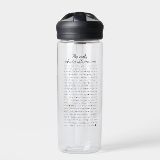 Your Logo Small Business Recovery Care Centre Water Bottle
