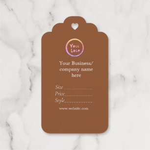 Your logo social media QR code Price tags