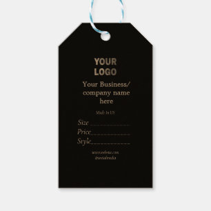 Your logo  social media QR code Price tags