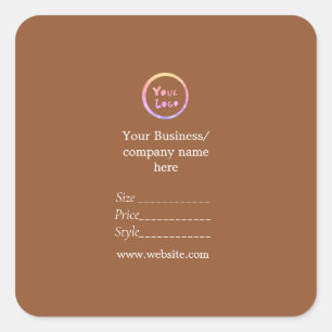 Your logo social media QR code Price tags