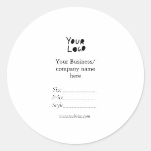 Your logo social media QR code Price tags