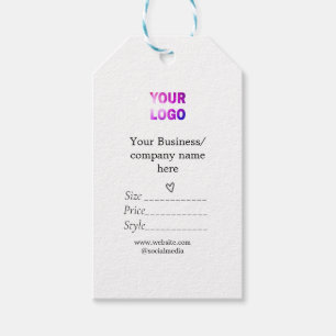 Your logo social media QR code Price tags